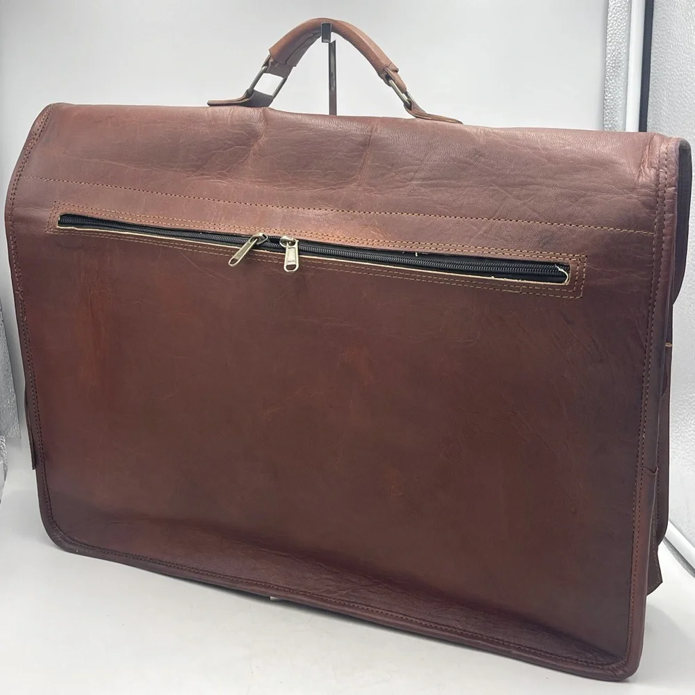 Cuero: Hand Crafted Genuine Goat Leather Laptop Computer Messenger Bag Briefcase